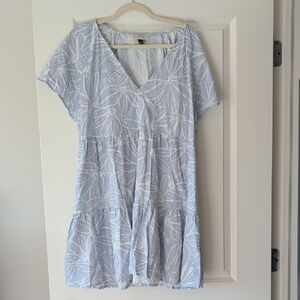 Universal Thread Light Blue Floral Mini Dress